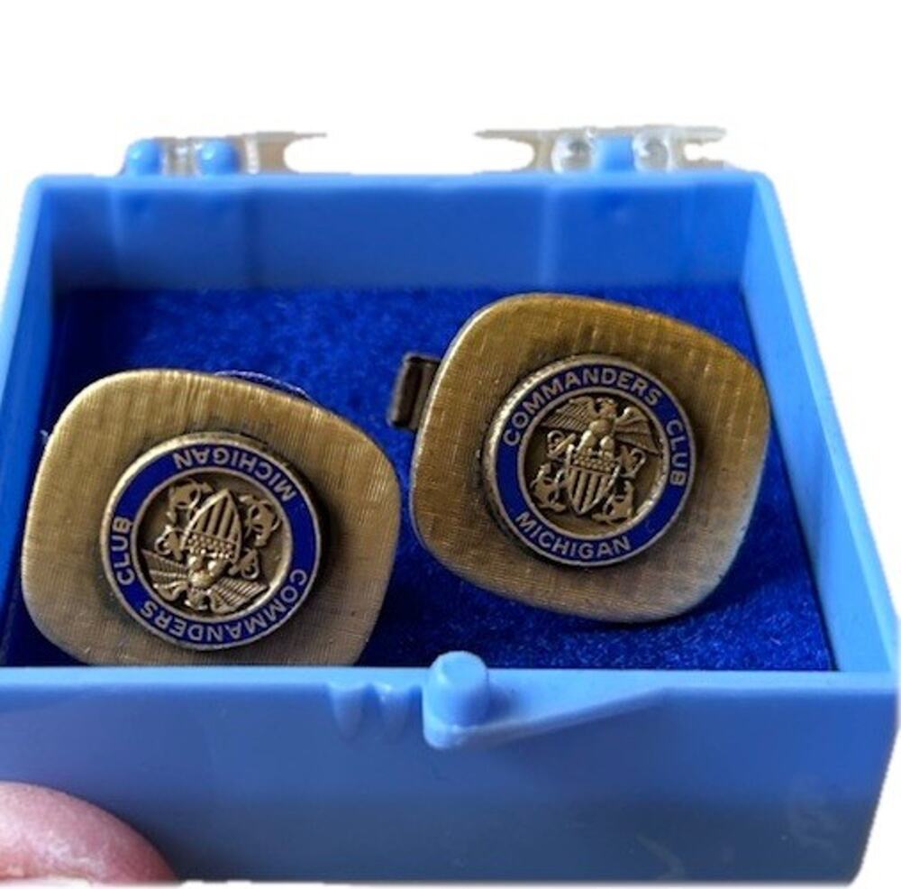 commanders club michigan cufflinks Gold Eagle Men’s Jewelry Special Occasion